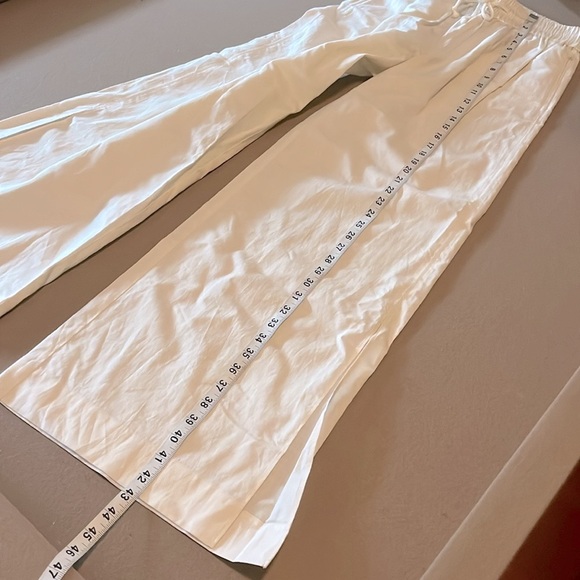 FRAME Crea Lounge cotton-blend wide-leg pants - White/Ivory/Cream - XS - Picture 10 of 15